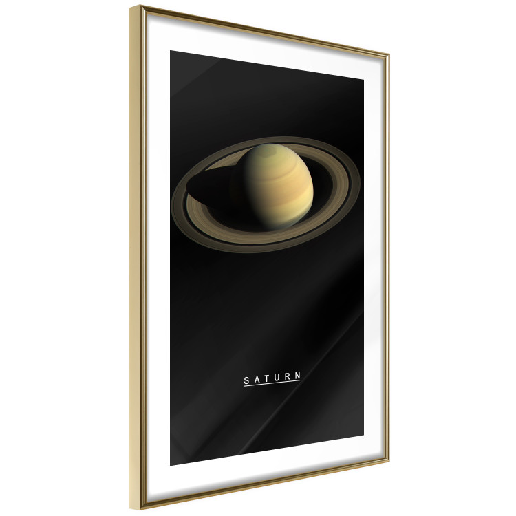 Poster Saturn - lord of moons and English text against a black space backdrop 116739 additionalImage 8