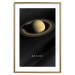 Poster Saturn - lord of moons and English text against a black space backdrop 116739 additionalThumb 16