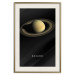 Poster Saturn - lord of moons and English text against a black space backdrop 116739 additionalThumb 19