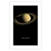 Poster Saturn - lord of moons and English text against a black space backdrop 116739 additionalThumb 19