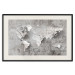 Wall Poster World of Poetry - abstract world map with vintage-style text 117139 additionalThumb 18