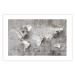 Wall Poster World of Poetry - abstract world map with vintage-style text 117139 additionalThumb 25