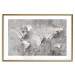 Wall Poster World of Poetry - abstract world map with vintage-style text 117139 additionalThumb 16