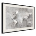 Wall Poster World of Poetry - abstract world map with vintage-style text 117139 additionalThumb 3
