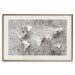 Wall Poster World of Poetry - abstract world map with vintage-style text 117139 additionalThumb 19