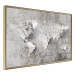 Wall Poster World of Poetry - abstract world map with vintage-style text 117139 additionalThumb 12