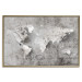 Wall Poster World of Poetry - abstract world map with vintage-style text 117139 additionalThumb 16