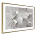 Wall Poster World of Poetry - abstract world map with vintage-style text 117139 additionalThumb 6