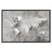 Wall Poster World of Poetry - abstract world map with vintage-style text 117139 additionalThumb 24