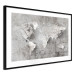 Wall Poster World of Poetry - abstract world map with vintage-style text 117139 additionalThumb 13