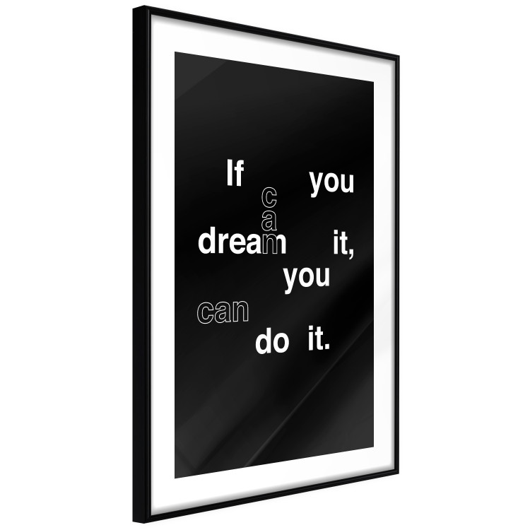 Wall Poster If you can dream it you can do it - black and white composition with texts 117439 additionalImage 11