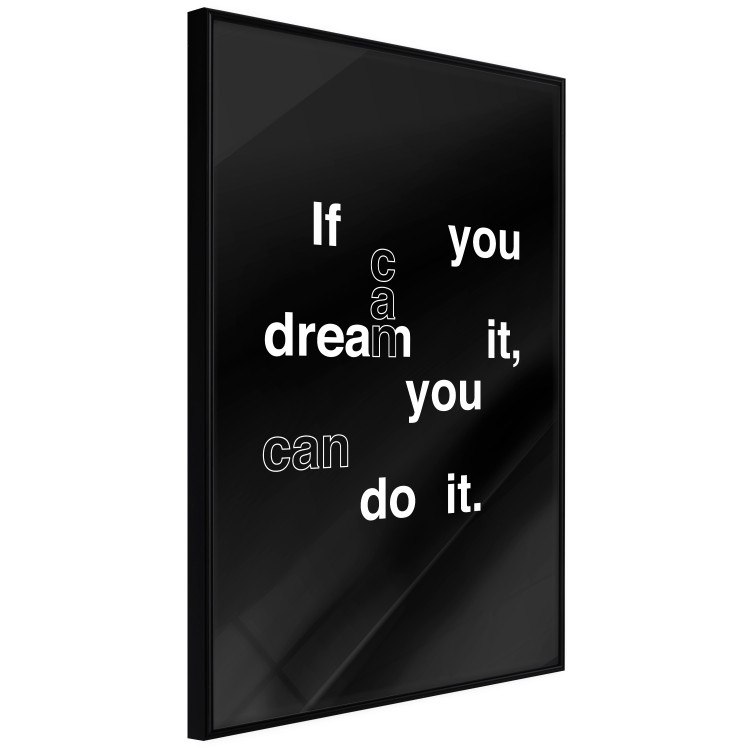 Wall Poster If you can dream it you can do it - black and white composition with texts 117439 additionalImage 10
