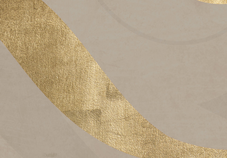 Canvas Print 23 - golden number with an abstract finish on a brown background 117839 additionalImage 5