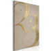 Canvas Print 23 - golden number with an abstract finish on a brown background 117839 additionalThumb 2