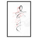 Wall Poster Tangled Passion - abstraction in waves shaped like human silhouettes 119039 additionalThumb 18