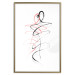 Wall Poster Tangled Passion - abstraction in waves shaped like human silhouettes 119039 additionalThumb 20