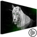 Canvas Print White tiger in the water - a photo of an animal with green eyes 123339 additionalThumb 6