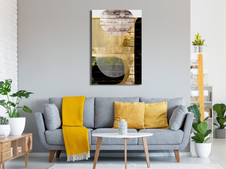 Canvas Art Print Abstract Construction (1 Part) Vertical 125239 additionalImage 3