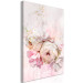 Canvas Art Print Melancholic Pink (1-part) vertical - flower in shabby chic style 127539 additionalThumb 2