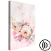 Canvas Art Print Melancholic Pink (1-part) vertical - flower in shabby chic style 127539 additionalThumb 6