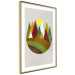 Poster Mountain Trail - colorful abstraction with a field landscape on a light background 129339 additionalThumb 9