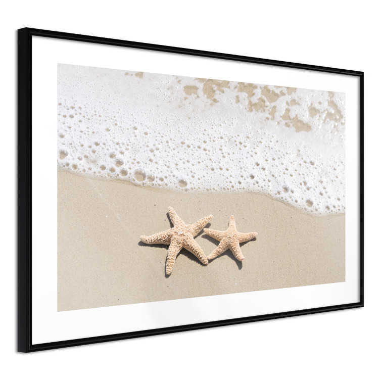 Wall Poster Vacation Souvenir - beach landscape with scattered stars on the sand 129839 additionalImage 6