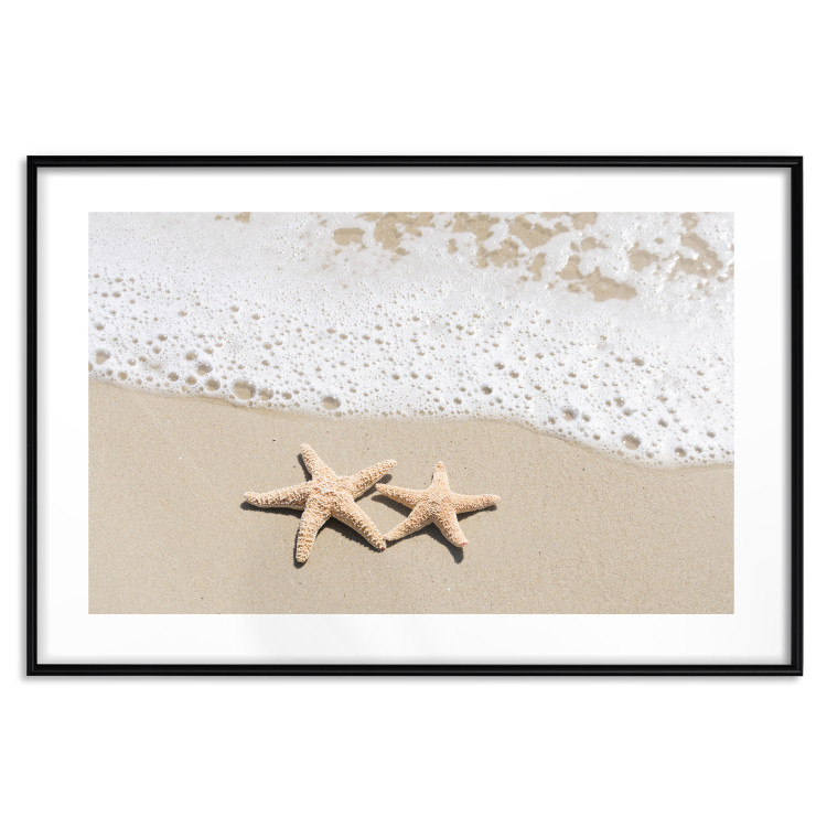 Wall Poster Vacation Souvenir - beach landscape with scattered stars on the sand 129839 additionalImage 17
