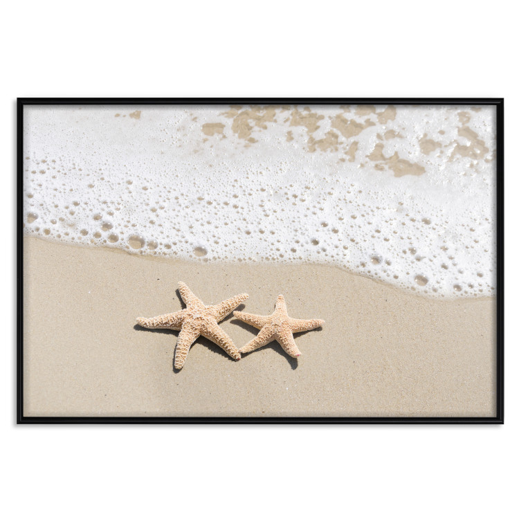 Wall Poster Vacation Souvenir - beach landscape with scattered stars on the sand 129839 additionalImage 16