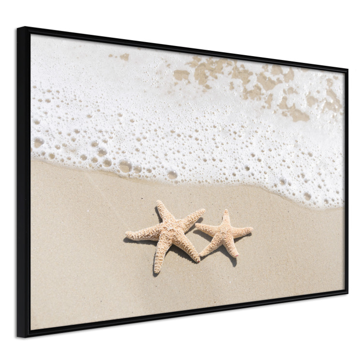 Wall Poster Vacation Souvenir - beach landscape with scattered stars on the sand 129839 additionalImage 11