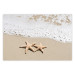 Wall Poster Vacation Souvenir - beach landscape with scattered stars on the sand 129839