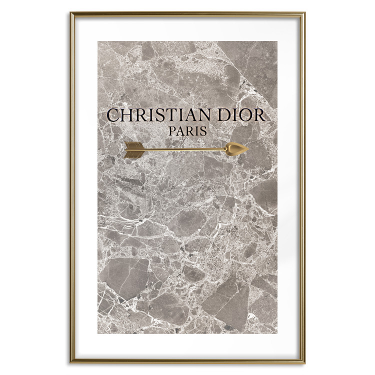 Wall Poster Christian Dior - English text on an abstract marble background 130339 additionalImage 20