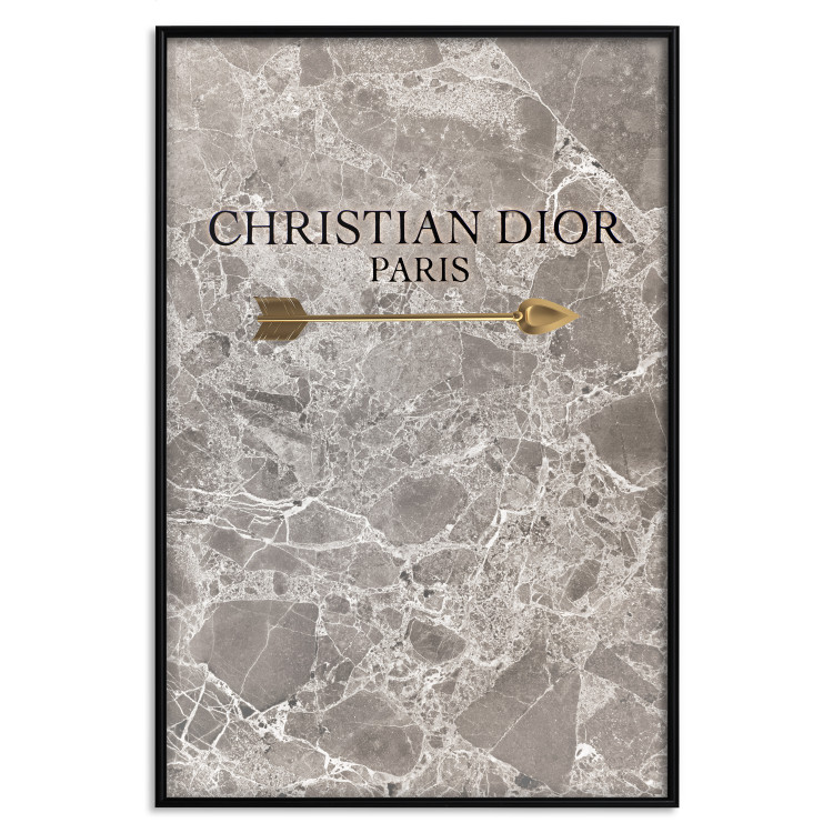 Wall Poster Christian Dior - English text on an abstract marble background 130339 additionalImage 26