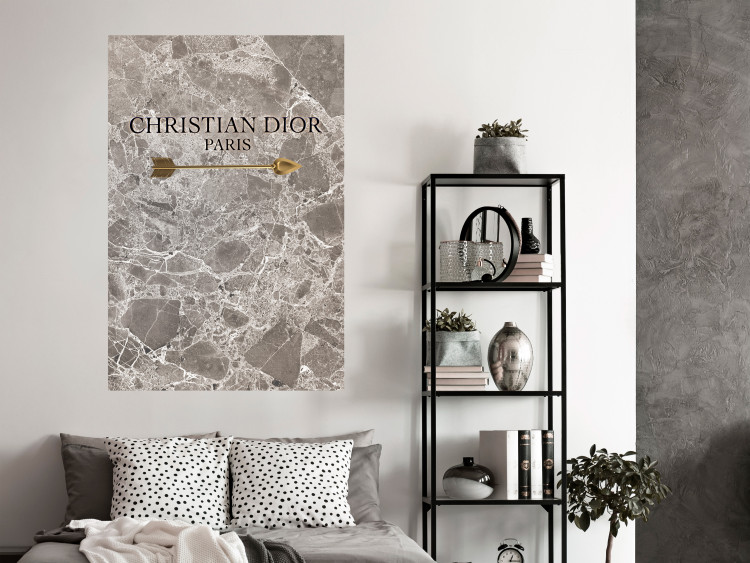 Wall Poster Christian Dior - English text on an abstract marble background 130339 additionalImage 4