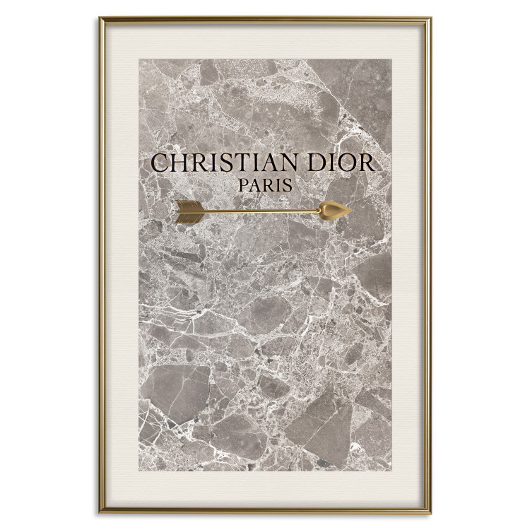 Wall Poster Christian Dior - English text on an abstract marble background 130339 additionalImage 22
