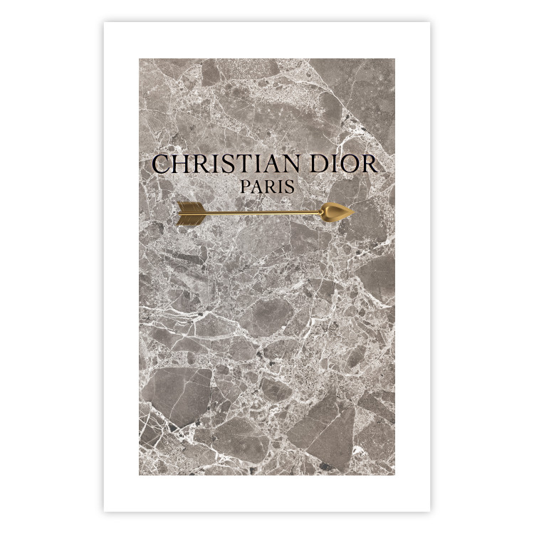 Wall Poster Christian Dior - English text on an abstract marble background 130339 additionalImage 17