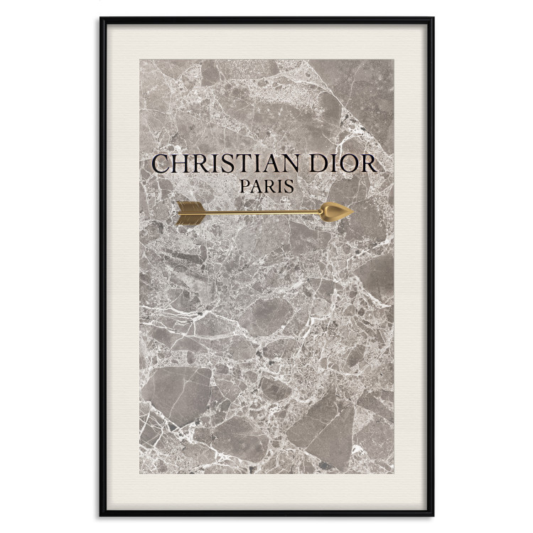 Wall Poster Christian Dior - English text on an abstract marble background 130339 additionalImage 24