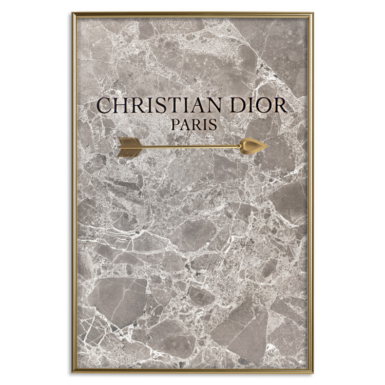 Wall Poster Christian Dior - English text on an abstract marble background 130339 additionalImage 18