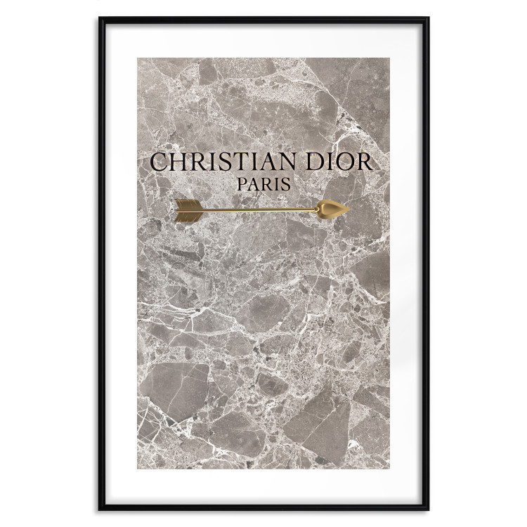 Wall Poster Christian Dior - English text on an abstract marble background 130339 additionalImage 23
