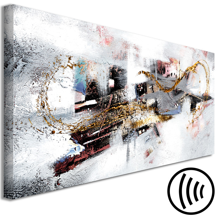 Canvas Snow Fun (1-piece) Narrow - artistic abstraction of patterns 131739 additionalImage 6
