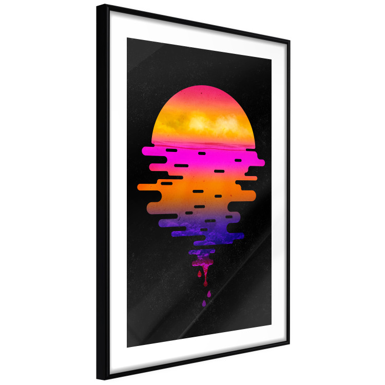 Wall Poster Ocean Reflections - landscape of a sunset in an abstract style 131839 additionalImage 8
