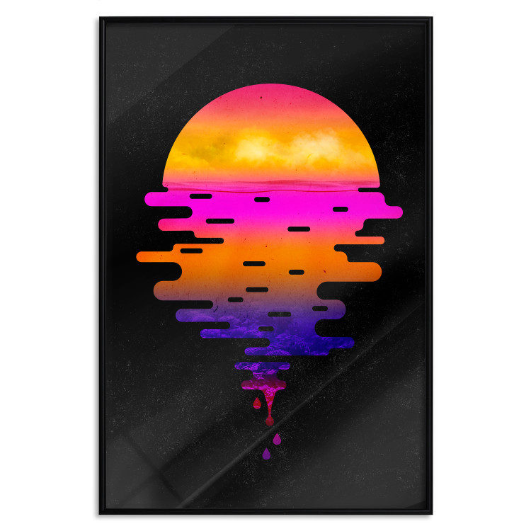 Wall Poster Ocean Reflections - landscape of a sunset in an abstract style 131839 additionalImage 18