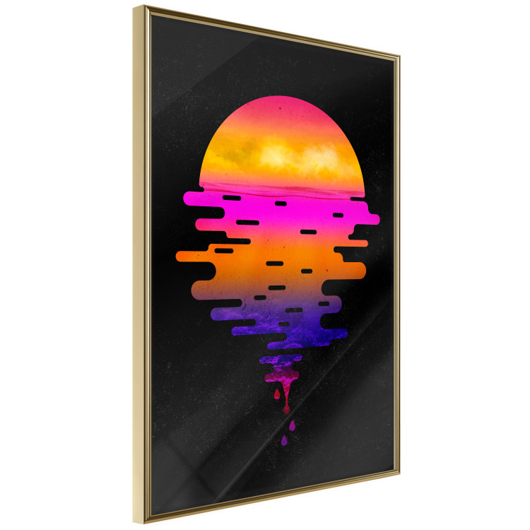 Wall Poster Ocean Reflections - landscape of a sunset in an abstract style 131839 additionalImage 12