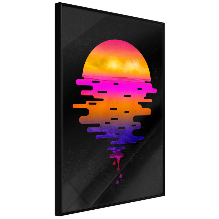 Wall Poster Ocean Reflections - landscape of a sunset in an abstract style 131839 additionalImage 11