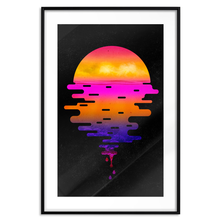 Wall Poster Ocean Reflections - landscape of a sunset in an abstract style 131839 additionalImage 15