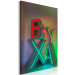 Canvas Art Print Adventure X (1-piece) Vertical - futuristic 3D alphabet letters 131939 additionalThumb 2