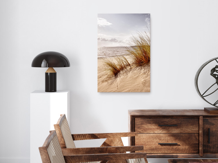 Canvas Print Afternoon Wind (1-piece) Vertical - beach landscape in boho style 135839 additionalImage 3