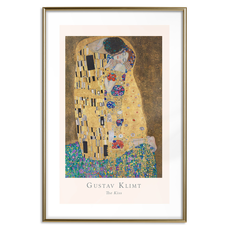 Wall Poster Gustav Klimt - The Kiss - abstraction with a couple's kiss 136039 additionalImage 16