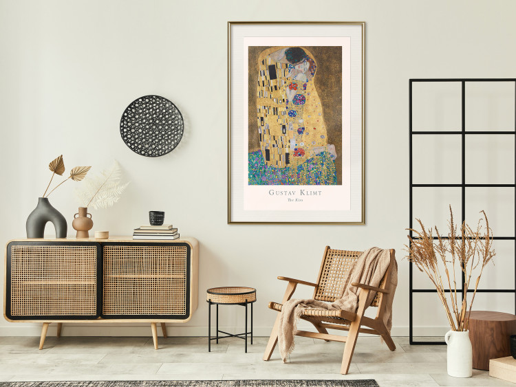 Wall Poster Gustav Klimt - The Kiss - abstraction with a couple's kiss 136039 additionalImage 26