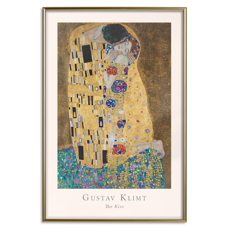 Wall Poster Gustav Klimt - The Kiss - abstraction with a couple's kiss 136039 additionalImage 11
