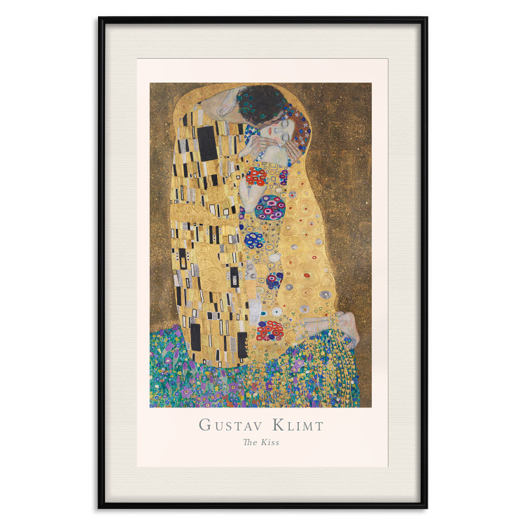 Wall Poster Gustav Klimt - The Kiss - abstraction with a couple's kiss 136039 additionalImage 17